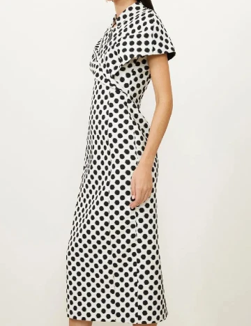 Rochie medie Karen Millen, alb/negru