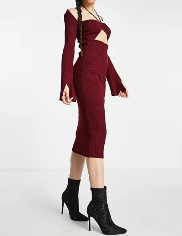 Rochie medie Missguided, visiniu
