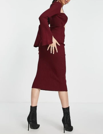 Rochie medie Missguided, visiniu