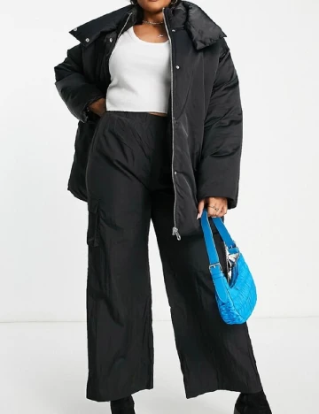 Geaca ASOS Curve, negru Negru