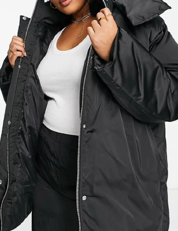 Geaca ASOS Curve, negru Negru