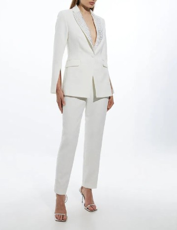 
						Pantaloni Karen Millen, alb