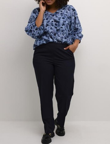 
						Pantaloni Kaffe Curve, bleumarin