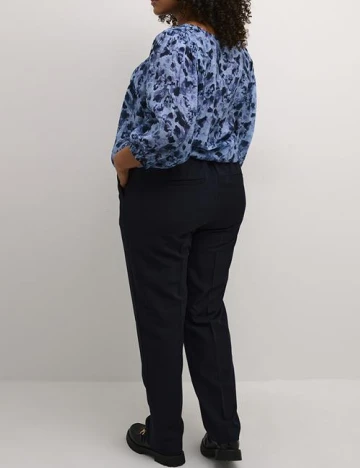 Pantaloni Kaffe Curve, bleumarin