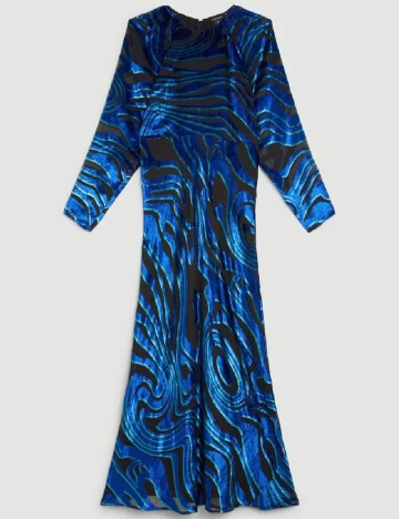 Rochie lunga Karen Millen, albastru