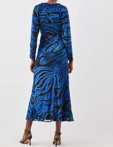 Rochie lunga Karen Millen, albastru