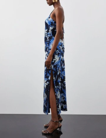 Rochie lunga Karen Millen, albastru Albastru