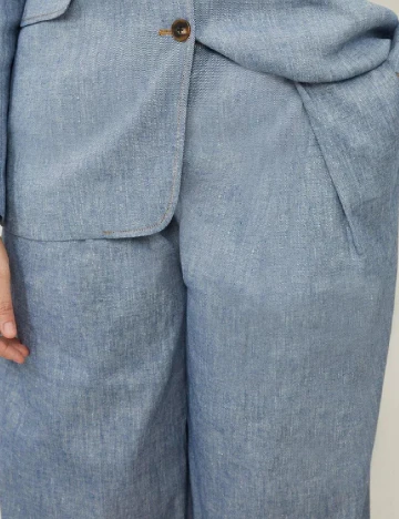 Pantaloni Karen Millen Plus Size, albastru