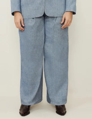 Pantaloni Karen Millen Plus Size, albastru