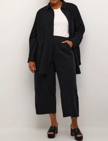 Camasa Kaffe Curve, negru