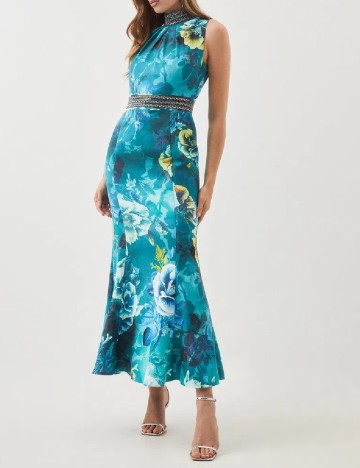
						Rochie lunga Karen Millen, albastru