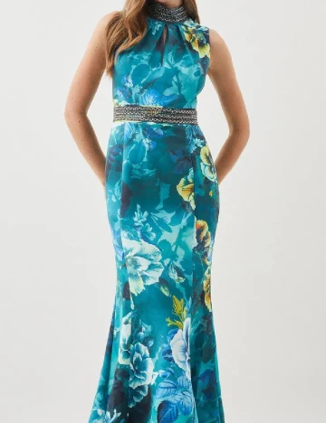 Rochie lunga Karen Millen, albastru