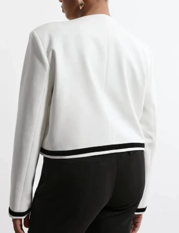 Sacou Karen Millen Plus Size, alb