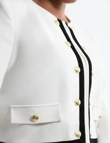 Sacou Karen Millen Plus Size, alb