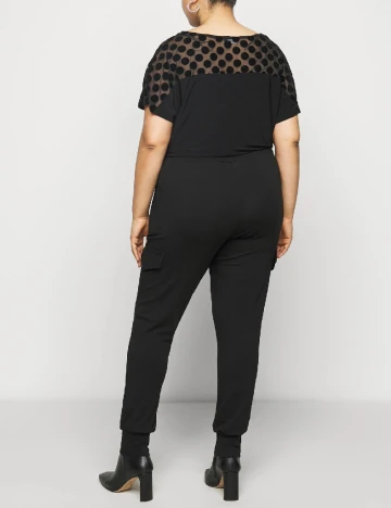 Pantaloni Kaffe Curve, negru