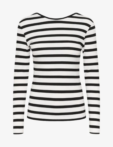 Bluza Kaffe, alb/negru