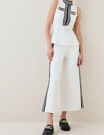 Pantaloni Karen Millen, alb Alb