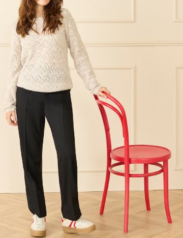 
						Pantaloni Cream, negru