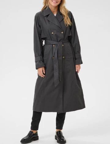 Trench Kaffe, gri inchis Gri