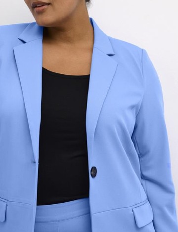 Sacou Kaffe Curve, albastru