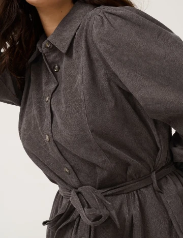 Rochie scurta Kaffe Curve, gri