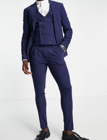 Pantaloni Noak, albastru