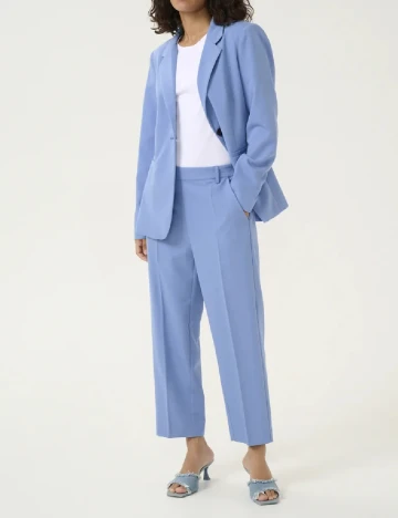 Pantaloni Kaffe, albastru