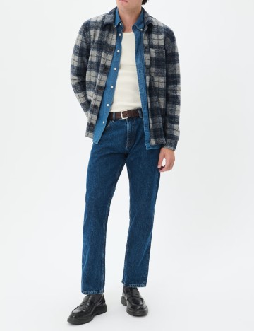 Camasa Matinique, bleumarin