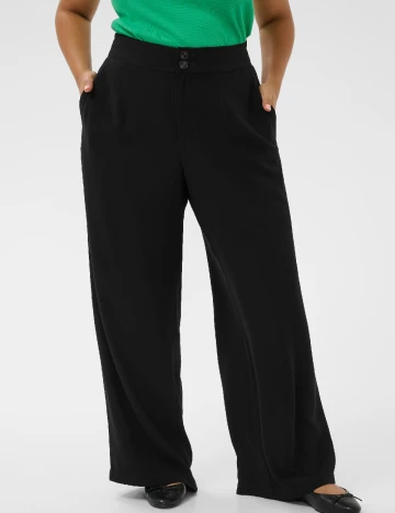 Pantaloni Kaffe Curve, negru