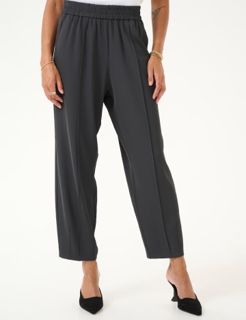 Pantaloni Kaffe, gri inchis