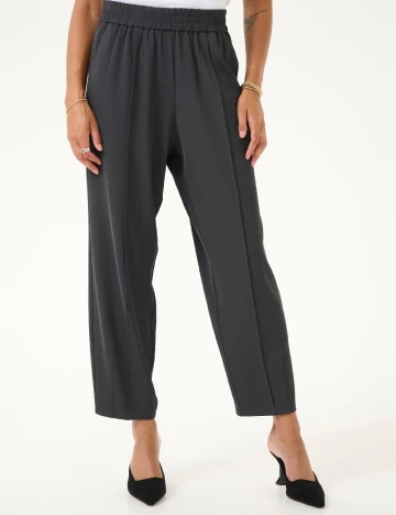 Pantaloni Kaffe, gri inchis