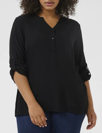 Bluza Kaffe Curve, negru