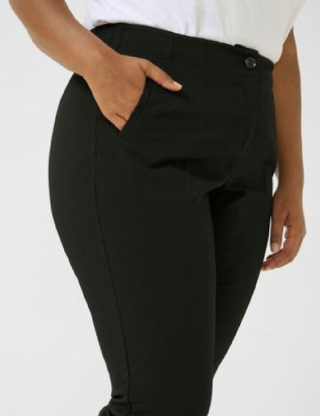 Pantaloni Kaffe Curve, negru