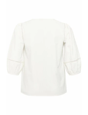 Bluza Kaffe Curve, alb Alb