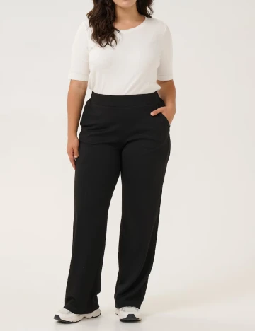 Pantaloni Kaffe Curve, negru