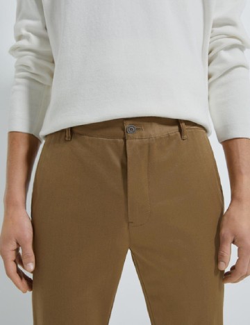 Pantaloni Zara, maro