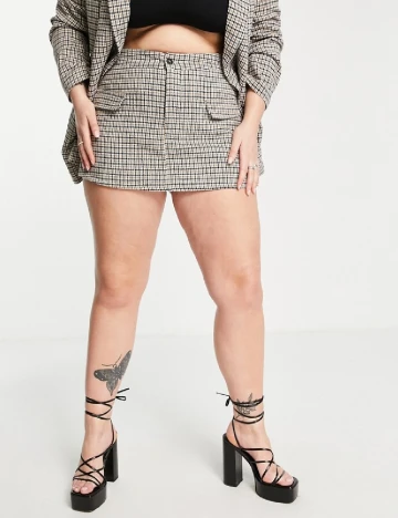 Fusta pantalon IN THE STYLE Plus Size, mix culori Mix culori