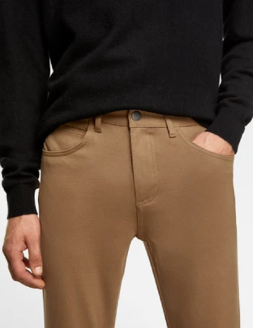 Pantaloni Zara, maro