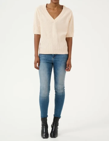 Bluza Culture, bej Crem