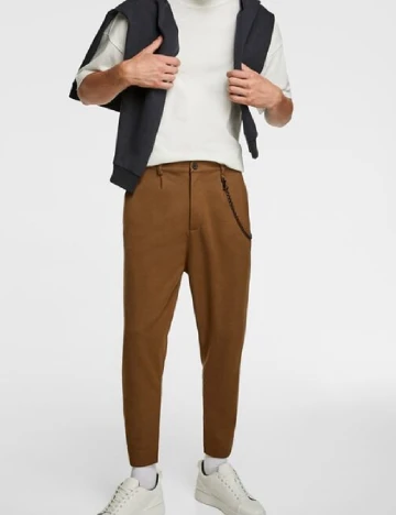 Pantaloni Zara, maro