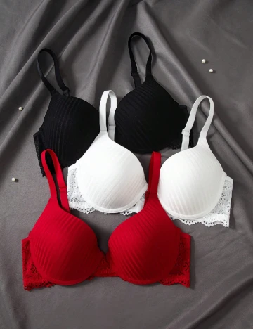 Set sutiene 3 bucati SHEIN, mix culori