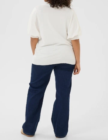 Bluza Kaffe Curve, alb Alb