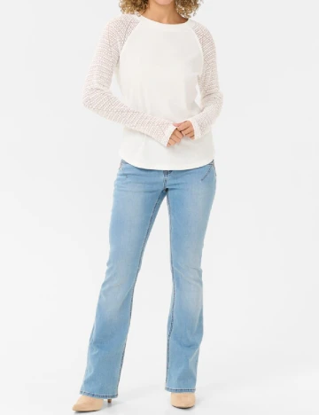 Bluza Cream, alb Alb