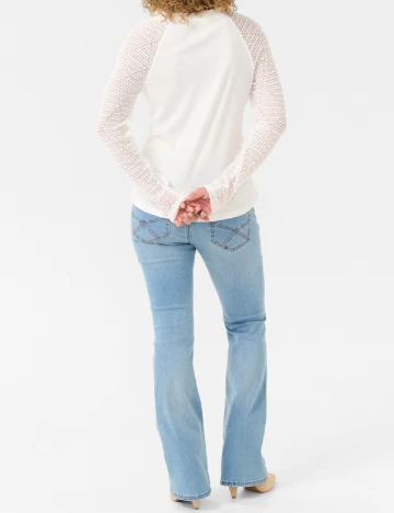 Bluza Cream, alb Alb