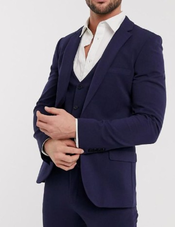 
						Sacou ASOS, albastru