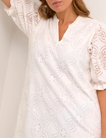 Rochie scurta Culture, alb