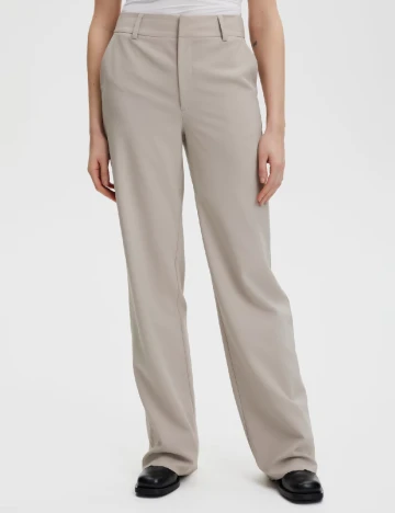 Pantaloni Gestuz, bej Crem