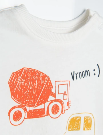 Tricou Cool Club, alb