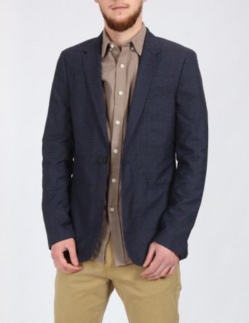 Sacou Topman, albastru/negru