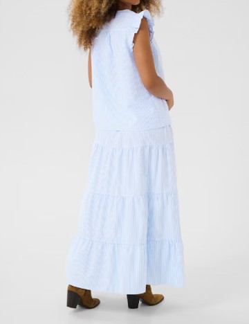 Bluza Cream, albastru/alb